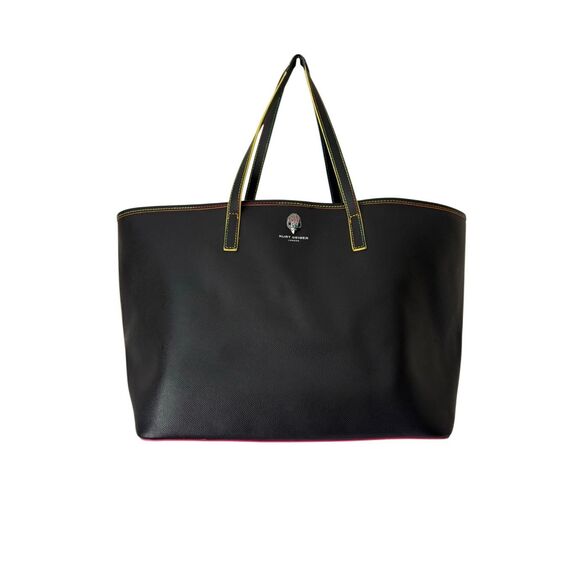 Kurt Geiger London Black Neon Multicolor Leather Richmond Tote Black - Picture 1 of 15